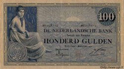 100 Gulden NETHERLANDS  1929 P.039d VF