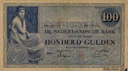 100 Gulden NETHERLANDS  1929 P.039d VF-