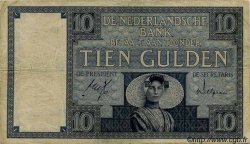 10 Gulden NETHERLANDS  1931 P.043c F-