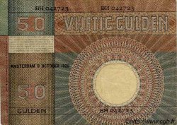 50 Gulden NETHERLANDS  1929 P.047 VF