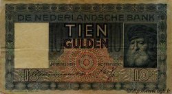 10 Gulden NETHERLANDS  1935 P.049 F - VF