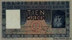 10 Gulden NETHERLANDS  1938 P.049 VF