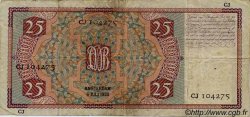 25 Gulden NETHERLANDS  1938 P.050 F