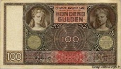 100 Gulden NETHERLANDS  1942 P.051c VF