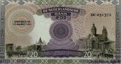 20 Gulden NETHERLANDS  1941 P.054 AU