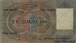 10 Gulden NETHERLANDS  1941 P.056b VF