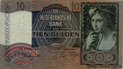 10 Gulden NETHERLANDS  1942 P.056b VF+