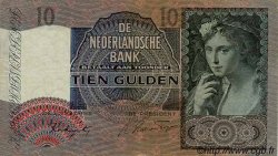 10 Gulden NETHERLANDS  1942 P.056b VF