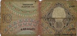 10 Gulden NETHERLANDS  1943 P.059 G