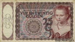 25 Gulden NETHERLANDS  1944 P.060 F - VF