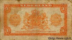 1 Gulden PAíSES BAJOS  1943 P.064 RC a BC