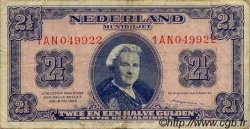 2,5 Gulden NETHERLANDS  1945 P.071 VF