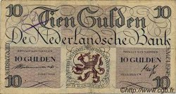 10 Gulden NETHERLANDS  1945 P.074 VF