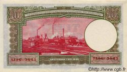 10 Gulden NETHERLANDS  1945 P.075b AU