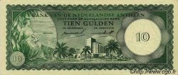 10 Gulden NETHERLANDS ANTILLES  1962 P.02a VZ
