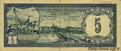 5 Gulden NETHERLANDS ANTILLES  1967 P.08a F+