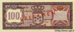 100 Gulden Spécimen NETHERLANDS ANTILLES  1967 P.12s AU+