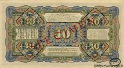 40 Gulden Spécimen INDIE OLANDESI  1921 P.068s q.FDC
