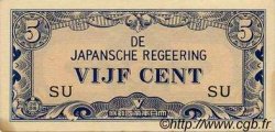 5 Cent NETHERLANDS INDIES  1942 P.120b VF+