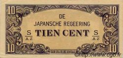 10 Cent NETHERLANDS INDIES  1942 P.121c AU