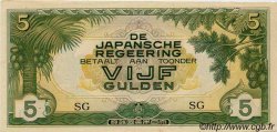 5 Gulden NETHERLANDS INDIES  1942 P.124c XF+