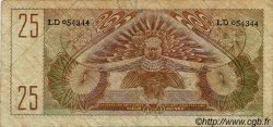 25 Gulden NETHERLANDS NEW GUINEA  1954 P.15a MB