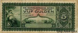 5 Gulden CURACAO  1939 P.22 F - VF