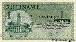 1 Gulden SURINAM  1974 P.116d VZ+
