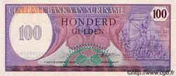 100 Gulden SURINAM  1985 P.128b AU
