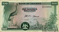 100 Shillings UGANDA  1966 P.05a VF