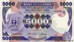 5000 Shillings UGANDA  1985 P.24a UNC