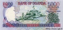5000 Shillings UGANDA  2000 P.40 FDC