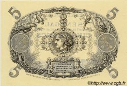 5 Francs Cabasson Annulé SENEGAL  1874 P.A1 fST+