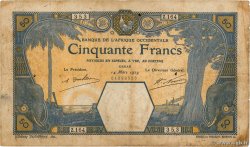 50 Francs DAKAR FRENCH WEST AFRICA (1895-1958) Dakar 1929 P.09Bc F-