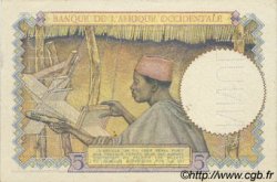 5 Francs Spécimen FRENCH WEST AFRICA  1934 P.21s fST