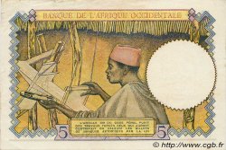 5 Francs FRENCH WEST AFRICA  1939 P.21 VZ