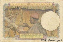 5 Francs FRENCH WEST AFRICA  1942 P.25 MBC