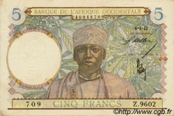 5 Francs AFRIQUE OCCIDENTALE FRANÇAISE (1895-1958)  1942 P.25 SUP+