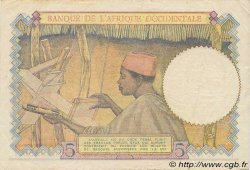 5 Francs FRENCH WEST AFRICA  1943 P.26 MBC+