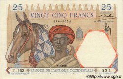 25 Francs FRENCH WEST AFRICA  1936 P.22 VZ+