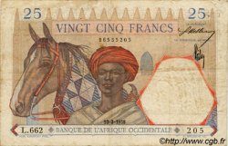 25 Francs AFRIQUE OCCIDENTALE FRANÇAISE (1895-1958)  1938 P.22 TB