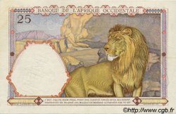 25 Francs Spécimen FRENCH WEST AFRICA  1942 P.27s XF