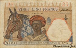 25 Francs FRENCH WEST AFRICA  1942 P.27 S