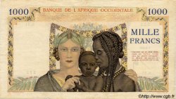 1000 Francs FRENCH WEST AFRICA  1941 P.24 q.BB