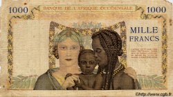 1000 Francs FRENCH WEST AFRICA  1945 P.24 B
