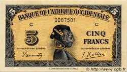 5 Francs AFRIQUE OCCIDENTALE FRANÇAISE (1895-1958)  1942 P.28a SPL