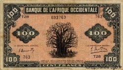 100 Francs FRENCH WEST AFRICA (1895-1958)  1942 P.31a F+