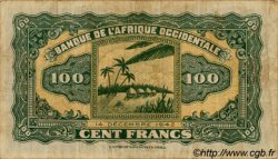 100 Francs FRENCH WEST AFRICA  1942 P.31a F+