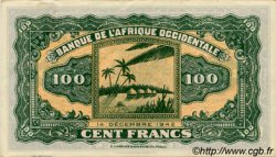 100 Francs FRENCH WEST AFRICA  1942 P.31a XF-