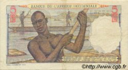 5 Francs FRENCH WEST AFRICA  1943 P.36 MBC+
